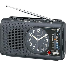 CITIZEN (�V�`�Y��) ���W�I�t �ڊo�����v �����_�[�{�[�C�G�X�R�[�g AM/FM���W�I �����d�� ���p�u�U�[ BC001-A02