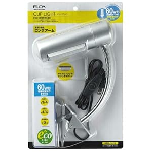 【クリックで詳細表示】ELPA クリップライト SPOT-FC13W