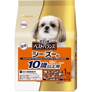 【クリックで詳細表示】愛犬元気 ベストバランス シーズー 10歳以上用 1Kg