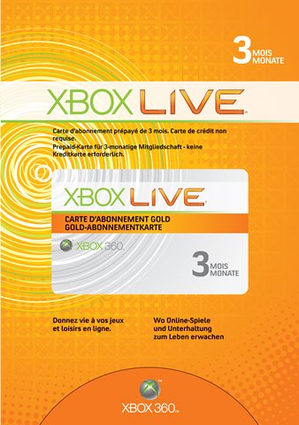  Xbox 360 - Live Gold (3 Monate)