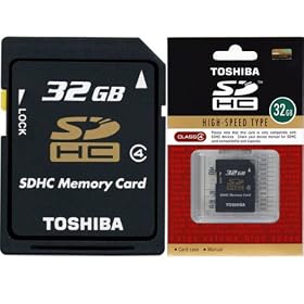 ���� SDHC�J�[�h 32GB Class4 Toshiba ���s�A���@�C�O�����p�b�P�[�W�i