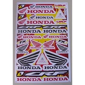 HONDA �z���_ CRF HRC ONE INDUSTRIES FACTORY EFFEX �X�e�b�J�[ �V�[�g 099