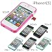 CAZE iPhone4/4S�Ή� ���E�Ŕ��N���A�o���p�[ ThinEdge Clear frame case for iPhone 4/4S Bumper - Clear C-TCI4-C