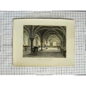 C1790-C1930 Colour Plate Apartment Palace Wells Keux