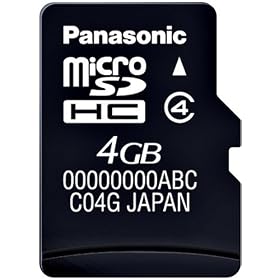 Panasonic microSDHC�J�[�h 4GB RP-SM04GBJ1K
