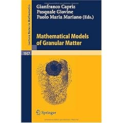 【クリックで詳細表示】Mathematical Models of Granular Matter (Lecture Notes in Mathematics) [ペーパーバック]