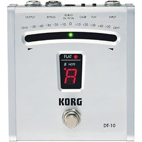 KORG �R���O �t���A�E�^�C�v LED���[�^�[���� �f�W�^���E�`���[�i�[ DT-10
