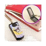  マイメロディーキラキラデコ系ミニケータイ型クリーナー携帯ストラップ(クロミ)NS0097-8