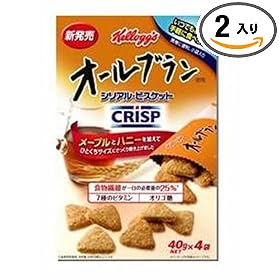 【クリックでお店のこの商品のページへ】オールブランクリスプ 箱 160g×2個