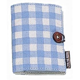 tissu de lin.�J�[�h�P�[�X �u���[ ZA-008
