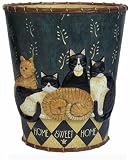  Expressions Country Cats Wastepaper Basket