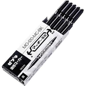 【クリックで詳細表示】ゼブラ 油性マーカー マッキー極細業務用パック 黒10本入
