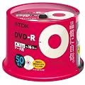 TDK �f�[�^�pDVD-R 4.7GB 16�{���Ή� �p�[���J���[�f�B�X�N(�^�C�g�����C���t��) 50�� �X�s���h�� DR47ALC50PU