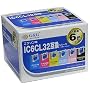 G&G EPSON IC6CL32�݊� 6�p�b�N(�u���b�N�E�C�G���[�E�}�[���^�E�V�A���E���C�g�}�[���^�E���C�g�V�A��) NIE-IC32-6PACK