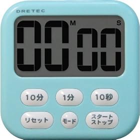 DRETEC ���ʃ^�C�}�[ �u�V���{��6�v �u���[ T-198BL