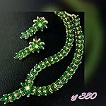 Green Gold Plated Fashion Jewellery Set