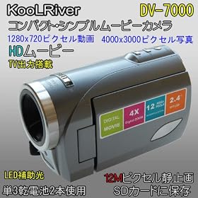 2.4�C���`-LCD���ځE�P�Q�W0x�V�Q0�s�N�Z���g�c����E���^�r�f�I�J����dv7000