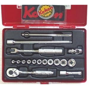 【クリックで詳細表示】コーケン 1/4＂(6.35mm)sq ソケットセット2261M-HAPPY