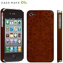 【限定バージョン】 Case-Mate iPhone 4S / 4 ベアリーゼア スリム・ハード ケース デイジー・パターン, レッド CM016774