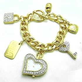 NBA OFFICIAL WATCH (�G�k�r�[�G�[�I�t�B�V�����E�H�b�`) �r���v nba4her Heart ���f�B�[�X�E�H�b�` NBH202 �S�[���h