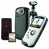  Kodak PlaySport (Zx3) HD Waterproof Pocket Video Camera Bundle (Black)
