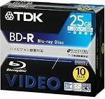 TDK 録画用ブルーレイディスク 25GB 1回録画用（追記型） 10枚パック BDV-R25X10S