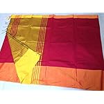Bimmi's Light Brown colour Handloom cotton silk saree with blouse piece