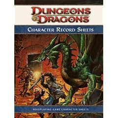 Dungeons & Dragons Character Record Sheets (D&D Accessory)