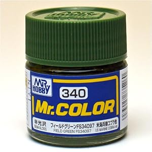 【クリックで詳細表示】Mr.カラー C340 フィールドグリーンFS34097 【HTRC 3】