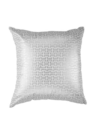 Screen Pillow, Silver/White, 18