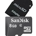 Sandisk microSDHC 8GB SD�ϊ��A�_�v�^�[�t���@�o���N�i
