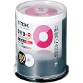 TDK �f�[�^�p DVD-R 1-16�{���Ή� �z���C�g�v�����^�u��(���a38mm) 100�� �X�s���h�� DR47PC100PU