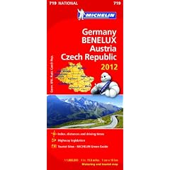 Germany, Benelux, Austria, Czech Republic 2012 National Map 719 (Michelin National Maps)