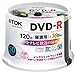 TDK �^��pDVD-R �f�W�^�������^��Ή�(CPRM) 1-16�{�� �C���N�W�F�b�g�v�����^�Ή�(�z���C�g�E���C�h) 50���X�s���h�� DR120DPWC50PU-AM