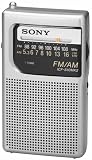  Sony ICF-S10MK2 Pocket AM/FM Radio, Silver