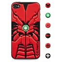 id America iPhone4S,iPhone4用 3D保護シール Cushi Robotics Red csi405RED