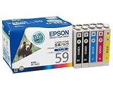 EPSON �C���N�J�[�g���b�W 59�V���[�Y 4�F�p�b�N�E�u���b�N2�{���� IC5CL59