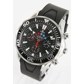 [�I���K]OMEGA �r���v �V�[�}�X�^�[ �N���m���[�^�[ �N���m�O���t ���[�V���O 300m ���o�[ �u���b�N 2869.52.91 �����Y [���s�A���i]