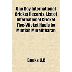 One Day International Cricket Records: List of International Cricket Five-Wicket Hauls by Muttiah Muralitharan