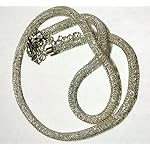 Sparkling Oxidised Silver Trendy Fashion Necklace