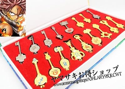  コスプレ道具・小物/ FAIRY TAIL（フェアリーテイル）ルーシィ 　星霊の鍵　17セット