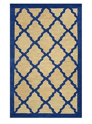 nuLOOM Hand-Looped April Bordered Lattice Rug