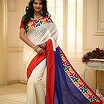 White Cotton Saree With blouse piece