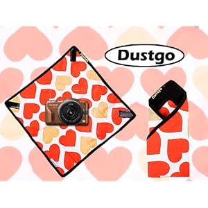 【クリックで詳細表示】コンパクトカメラ用カメラふろしき ハート30cm＊30cm