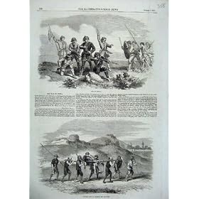 1857 Chinese Rebels Mode Carrying Wounded Stretcher