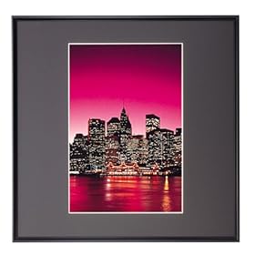 【クリックで詳細表示】フジカラー スクエアーマットフレーム アルミ額縁 HQA102 ブラック