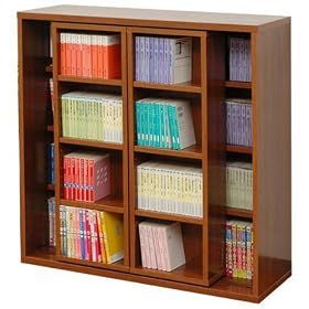�R�P(YAMAZEN) �{�I �����Ղ���[��e�ʃX���C�h���I (��90cm:���ɖ{��370�����[) �u���E�� CSCS-9090(CRT)