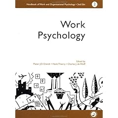 【クリックで詳細表示】A Handbook of Work and Organizational Psychology： Volume 2： Work Psychology (Handbook of Work ＆ Organizational Psychology)： Charles De Wolff， P J D Drenth， THIERRY HENK： 洋書