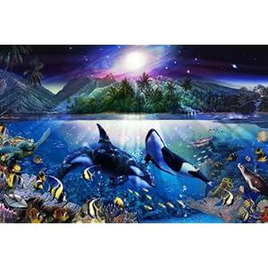 【クリックでお店のこの商品のページへ】めざせ!パズルの達人 1000ピース ラッセン ハーモニアス オルカズ II 12-032