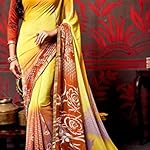 Multi Georgette Saree With blouse piece
